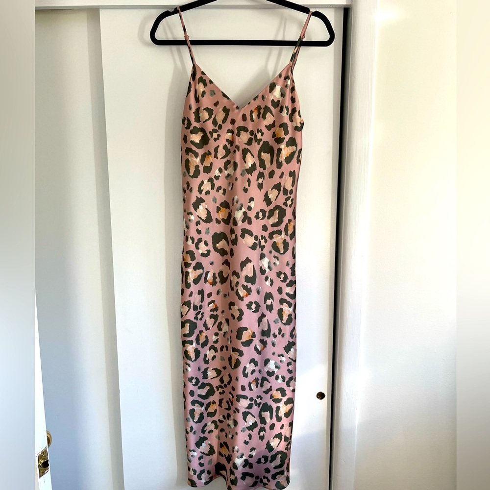 MuMu Cheetah Silk Dress
